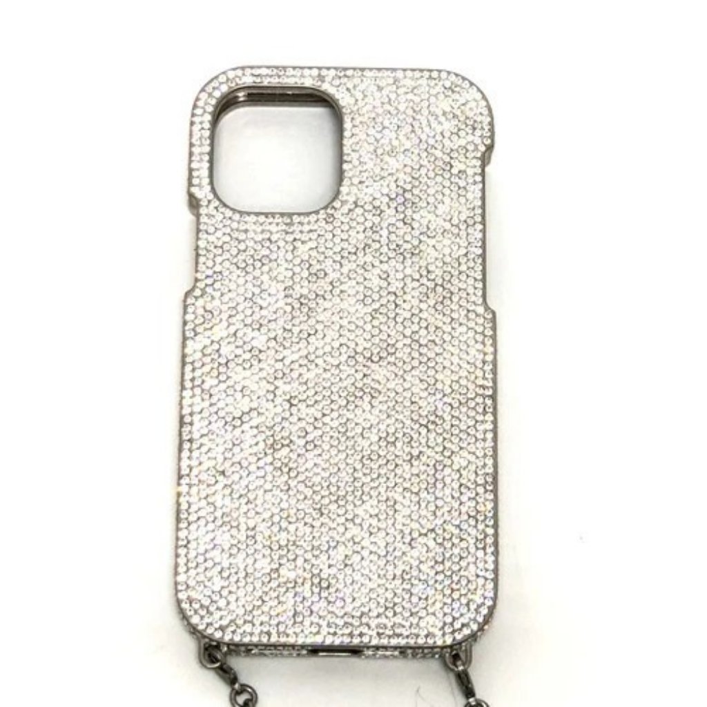 Balenciaga 672661 Rhinestone Iphone 12 Phone Holder Chainshoulder Iphone Case